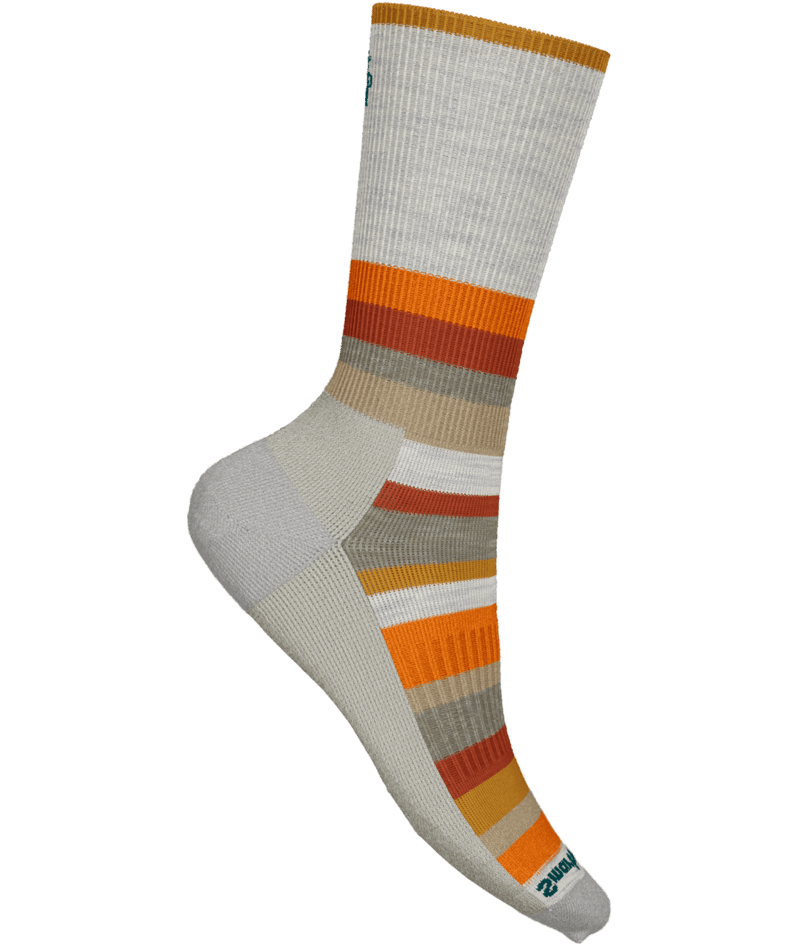 smartwool everyday multi-stripe crew socks | ash