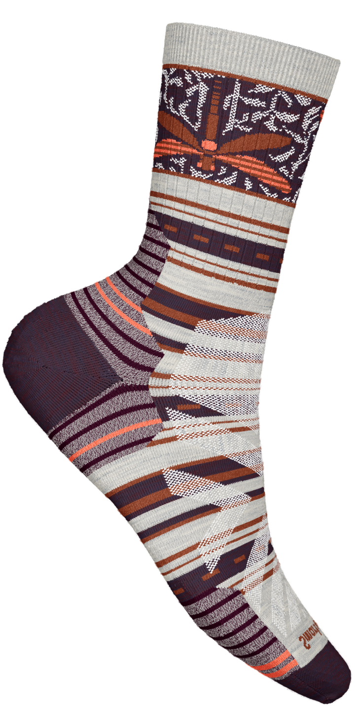 smartwool hike dragon stitch mid crew women's | ash