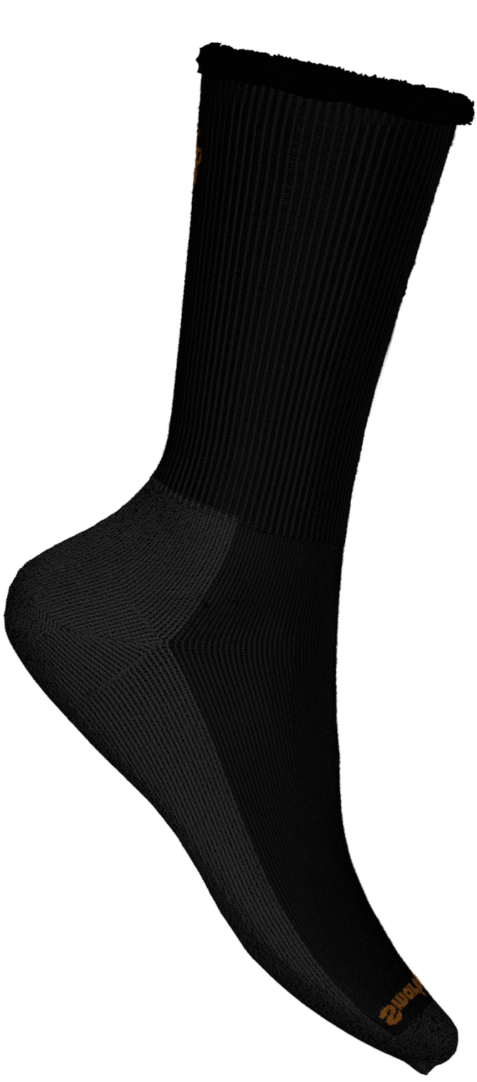 smartwool everyday roll top crew | black