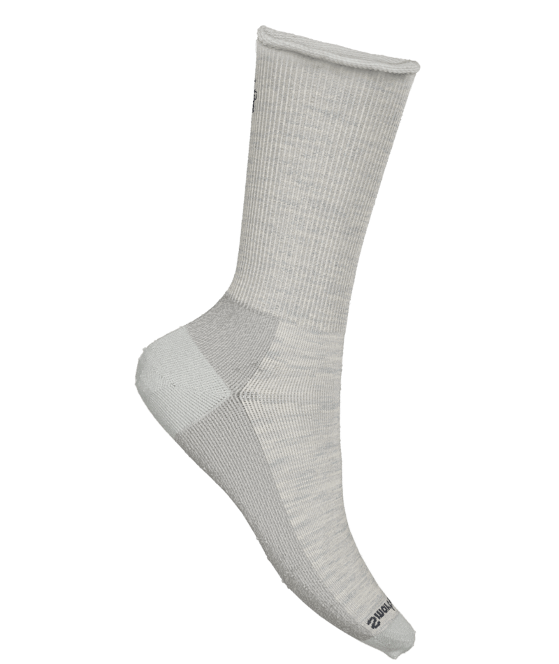smartwool everyday roll top crew socks | ash