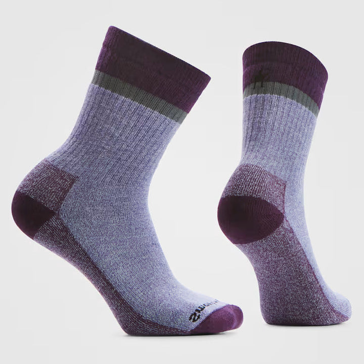 smartwool everyday cozy best friend crew socks | chalk violet