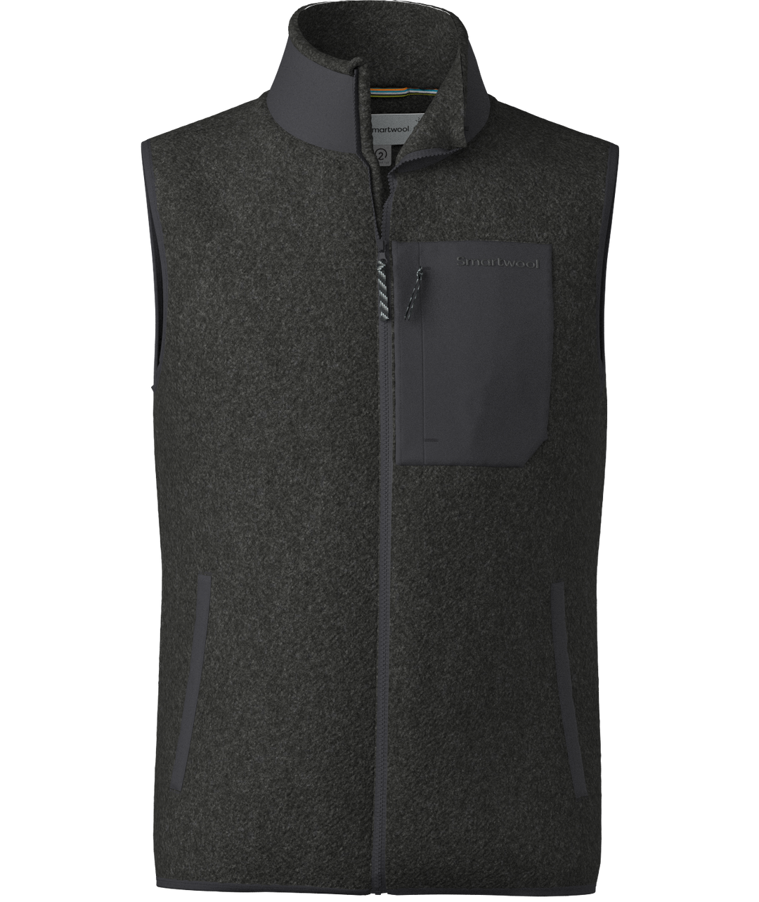 smartwool second cut™ fleece vest men's | charcoal