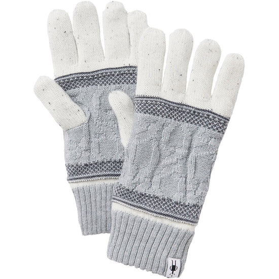 smartwool popcorn cable glove | natural