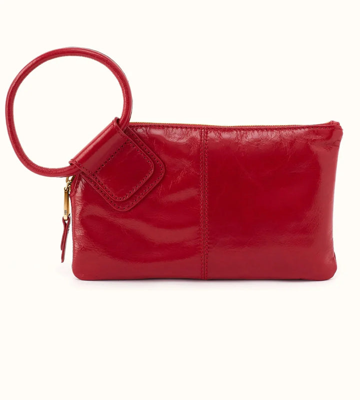 hobo sable wristlet women's | true red