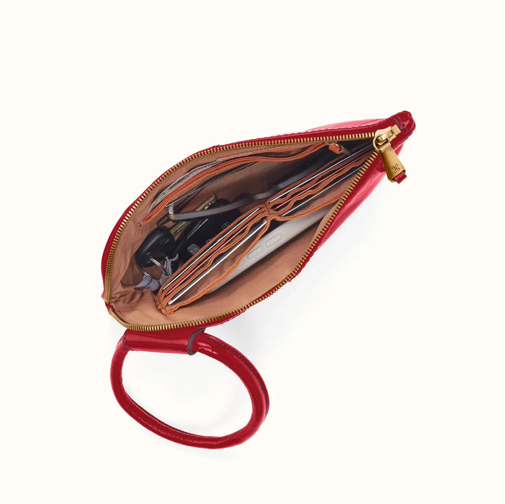 hobo sable wristlet women's | true red