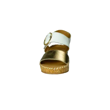 solmar ferrara women's | wht/denim/gold
