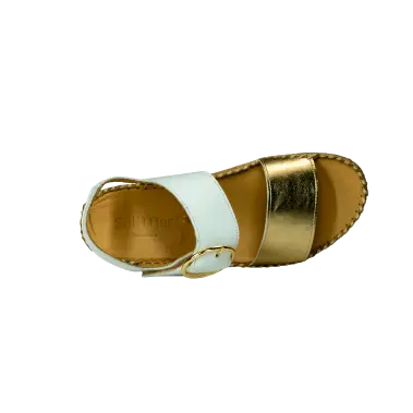 solmar ferrara women's | wht/denim/gold