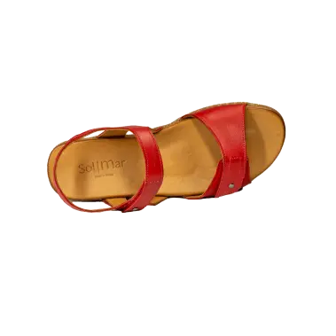 solmar rome women's | red