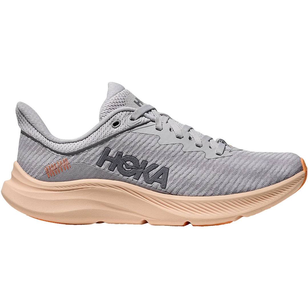 hoka solimar women's | cosmic grey / tangerine glow