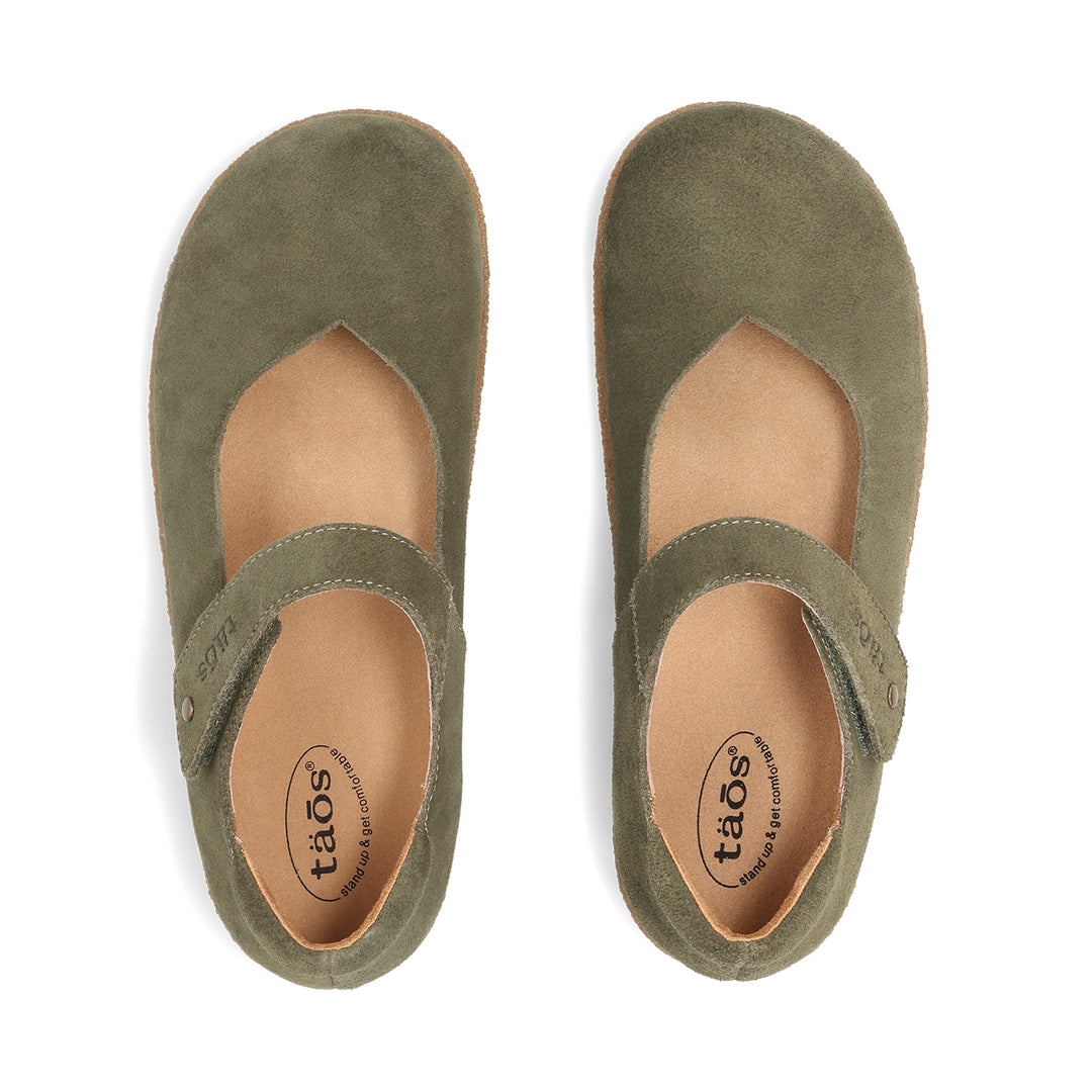 taos ultimate women's | moss green suede