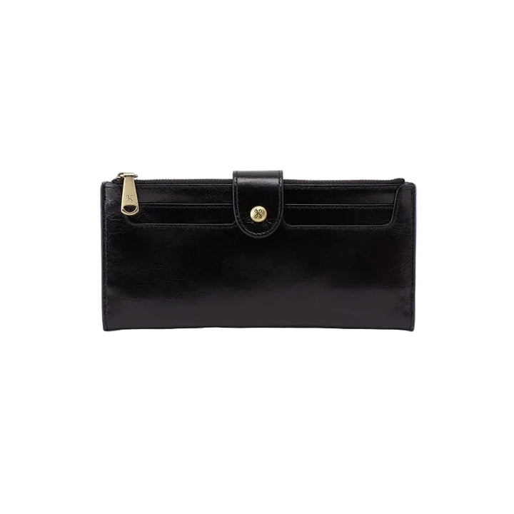 hobo dunn continental wallet women's | black