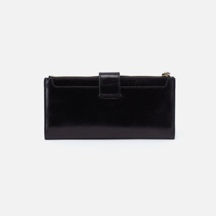 hobo dunn continental wallet women's | black