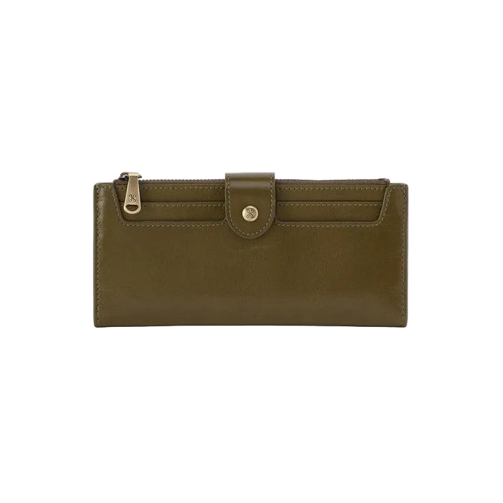 hobo dunn continental wallet women's | olive veil