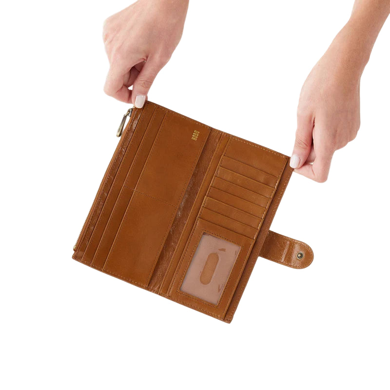 hobo dunn continental wallet women's | truffle