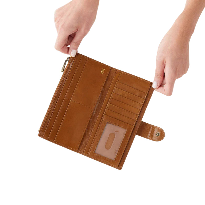 hobo dunn continental wallet women's | truffle