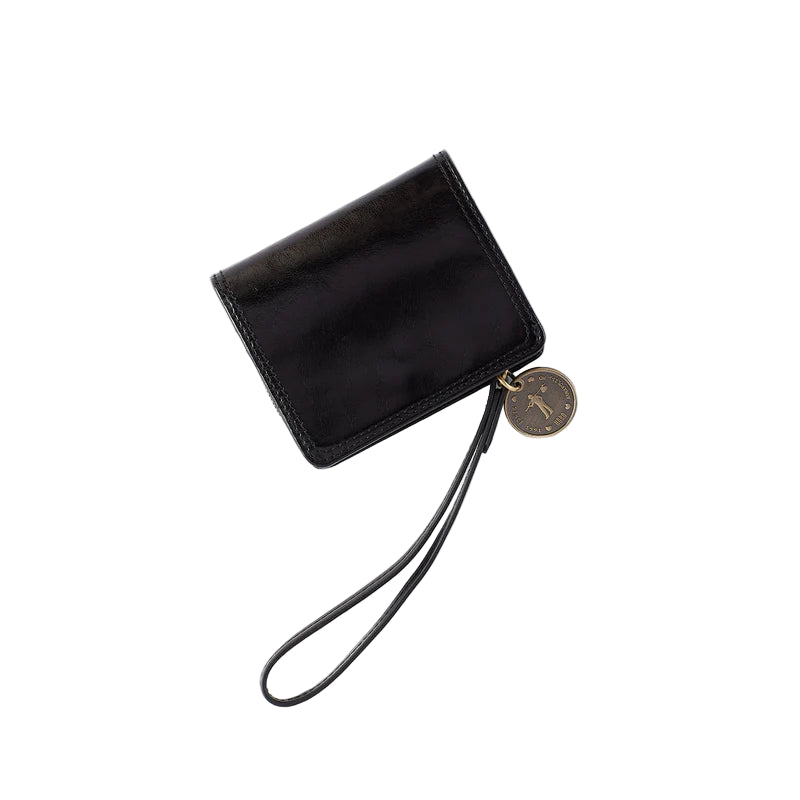 hobo coin wristlet wallet women's | black