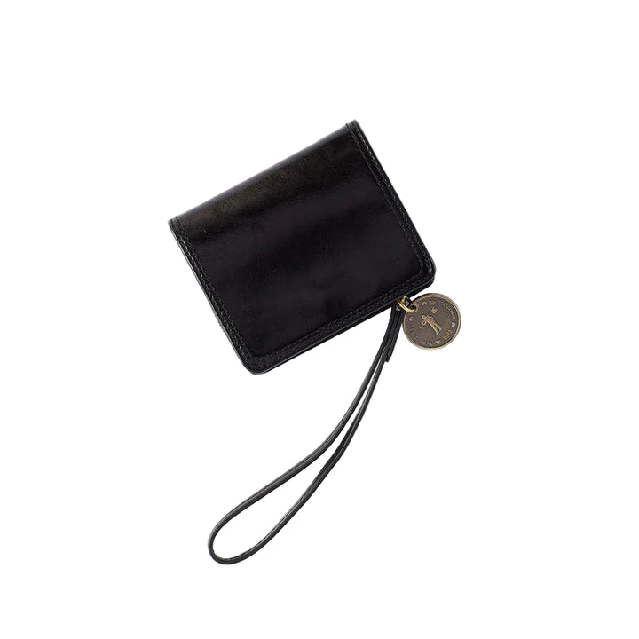 hobo coin wristlet wallet women's | black