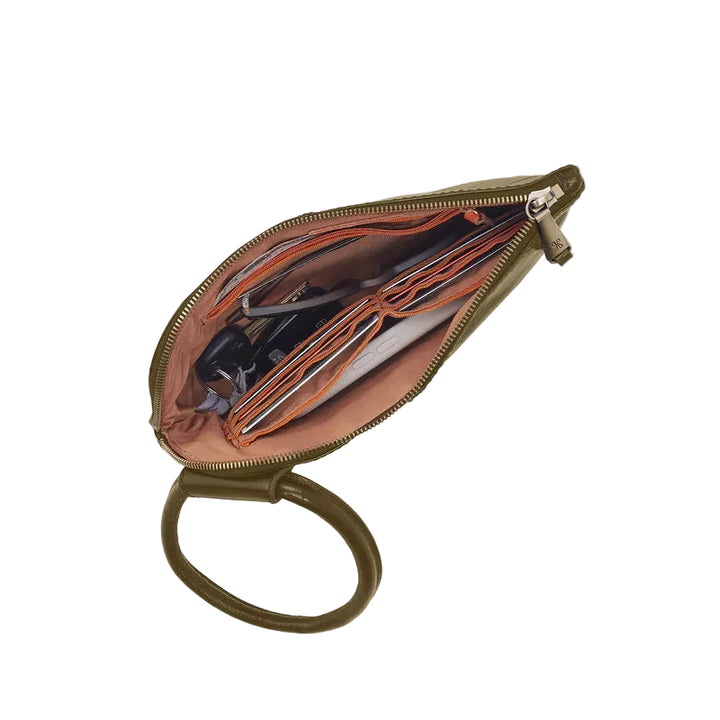 hobo sable wristlet women's | olive veil