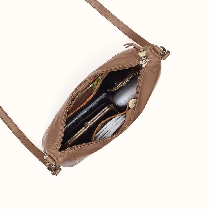 hobo darcy carry-all crossbody women's | woodsmoke