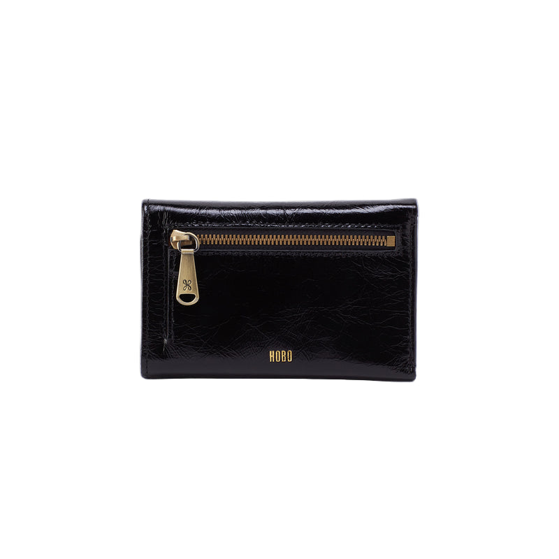 hobo jill trifold wallet women's | black