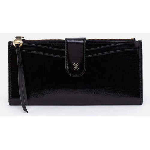hobo max continental wallet women's | black
