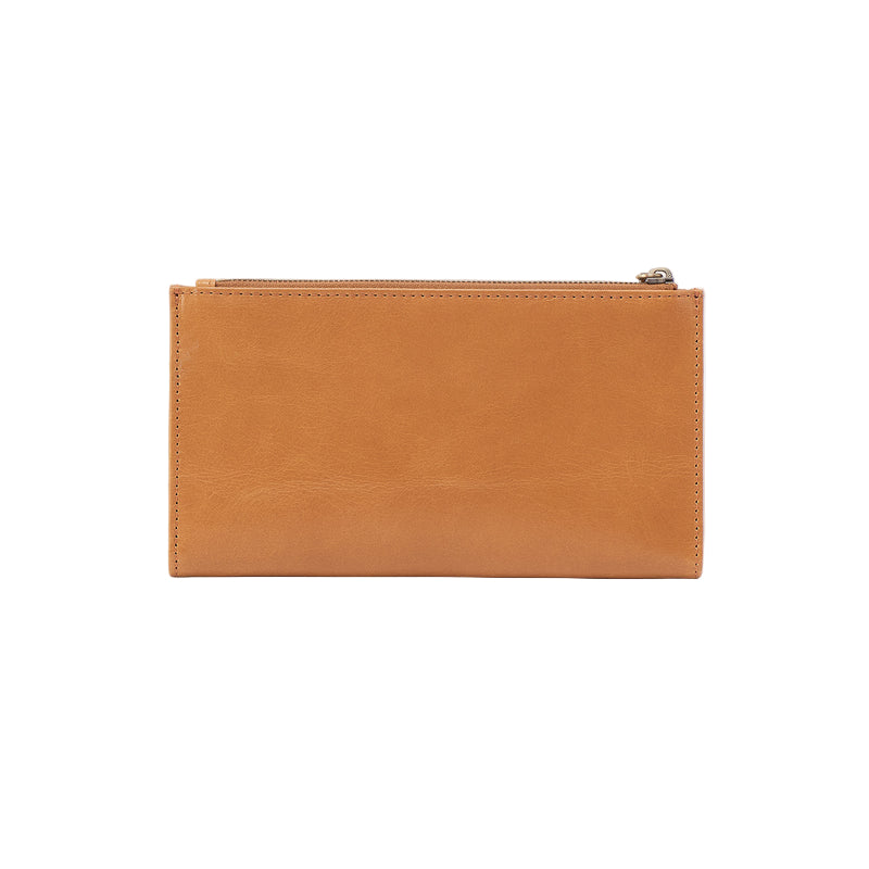 hobo jill large bifold wallet women's | natural