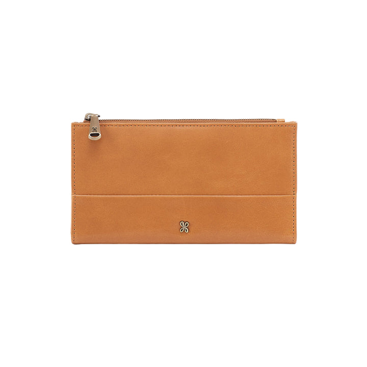 hobo jill large bifold wallet women's | natural