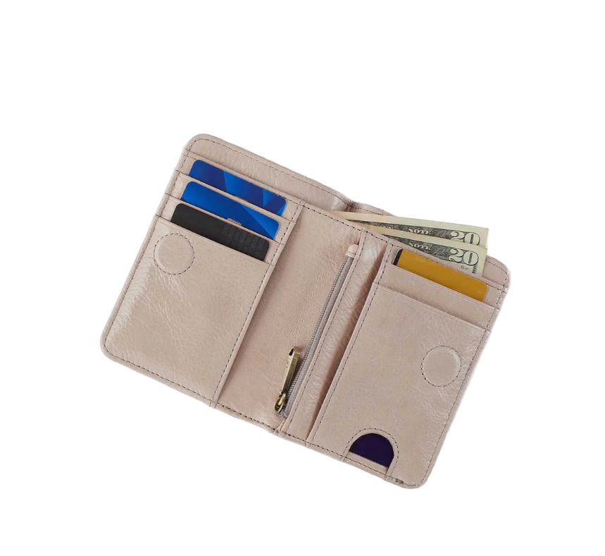 hobo jill bifold wallet women's | stone glaze
