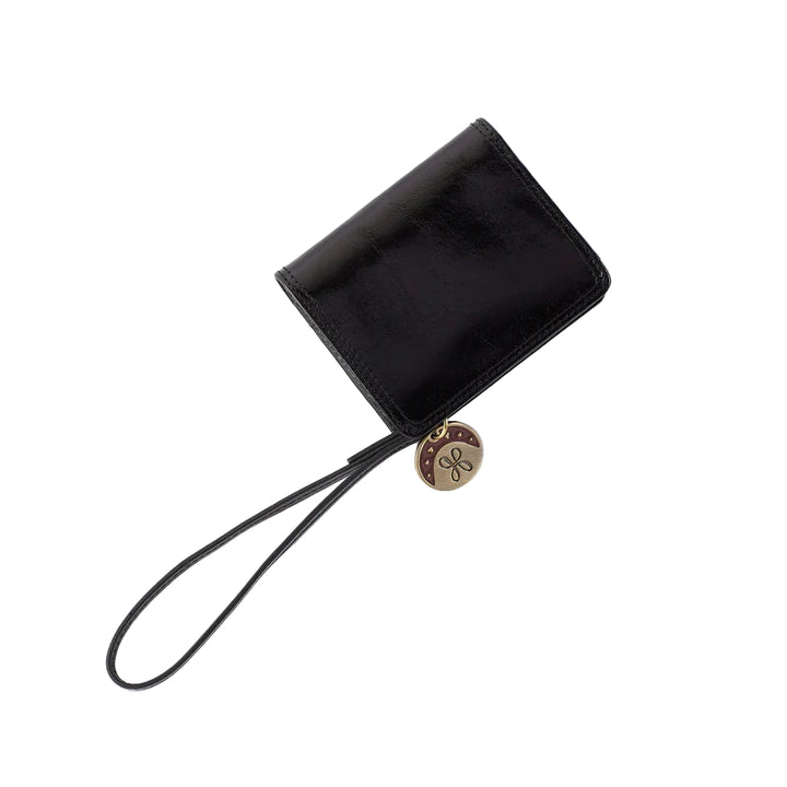 hobo coin wristlet wallet women's | black