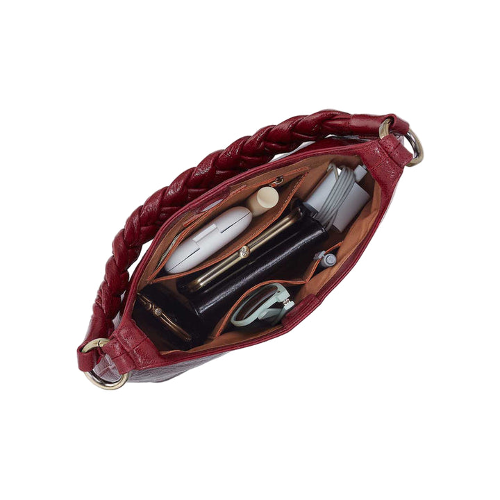 hobo madison shoulder women's | garnet gloss