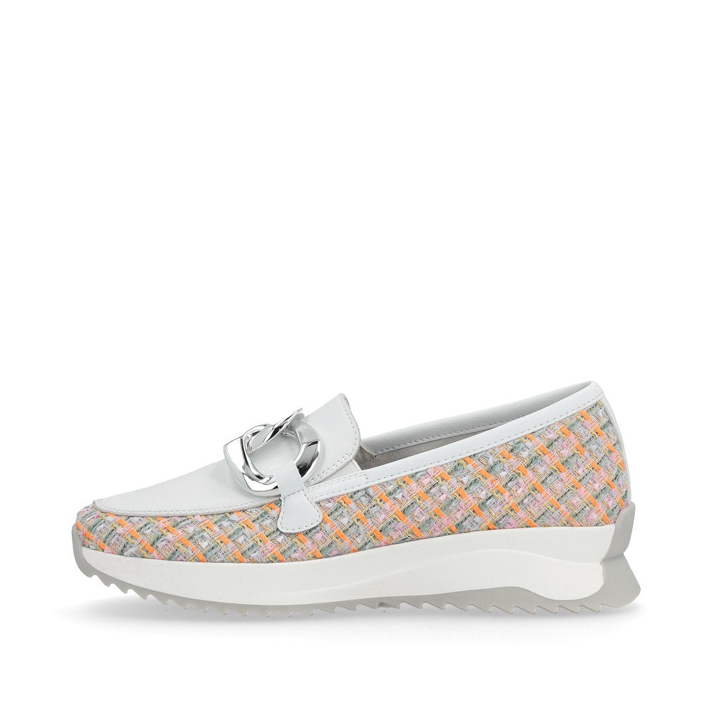 rieker dhara women's | pastell-orange/weiss/weiss