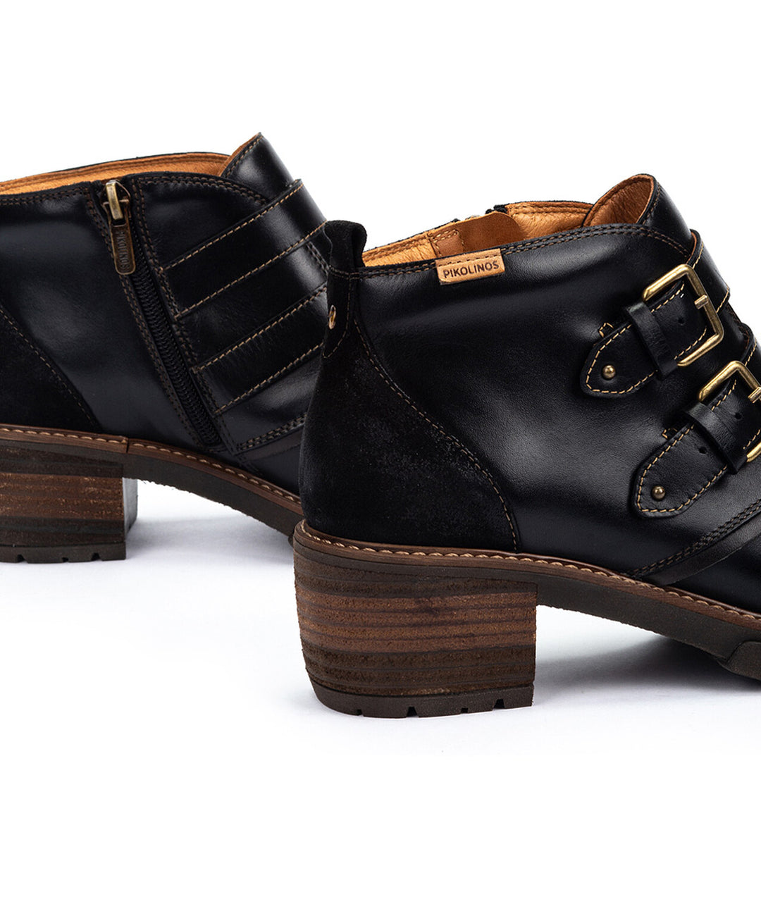 pikolinos san sebastia buckle women's | black