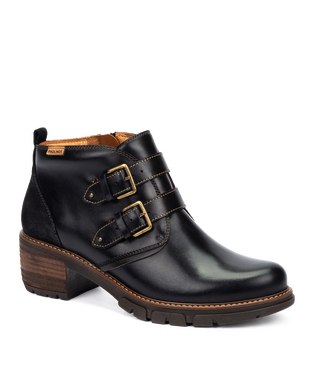 pikolinos san sebastia buckle women's | black