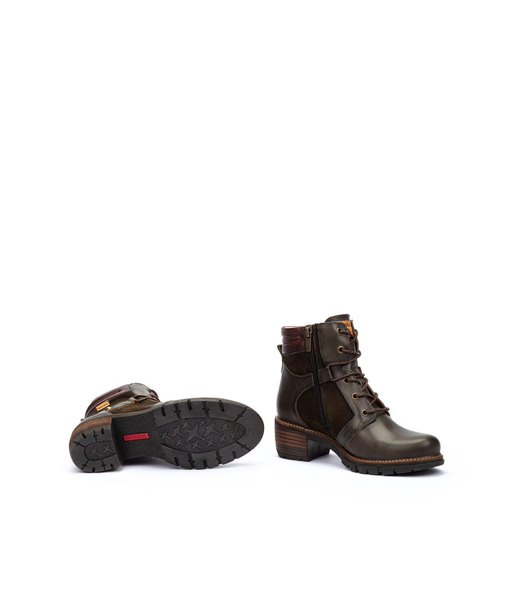 pikolinos san sebastia lace up boot women's | forest