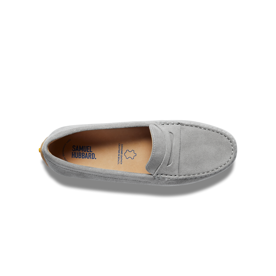 samuel hubbard free spirit driver women's | gray suede