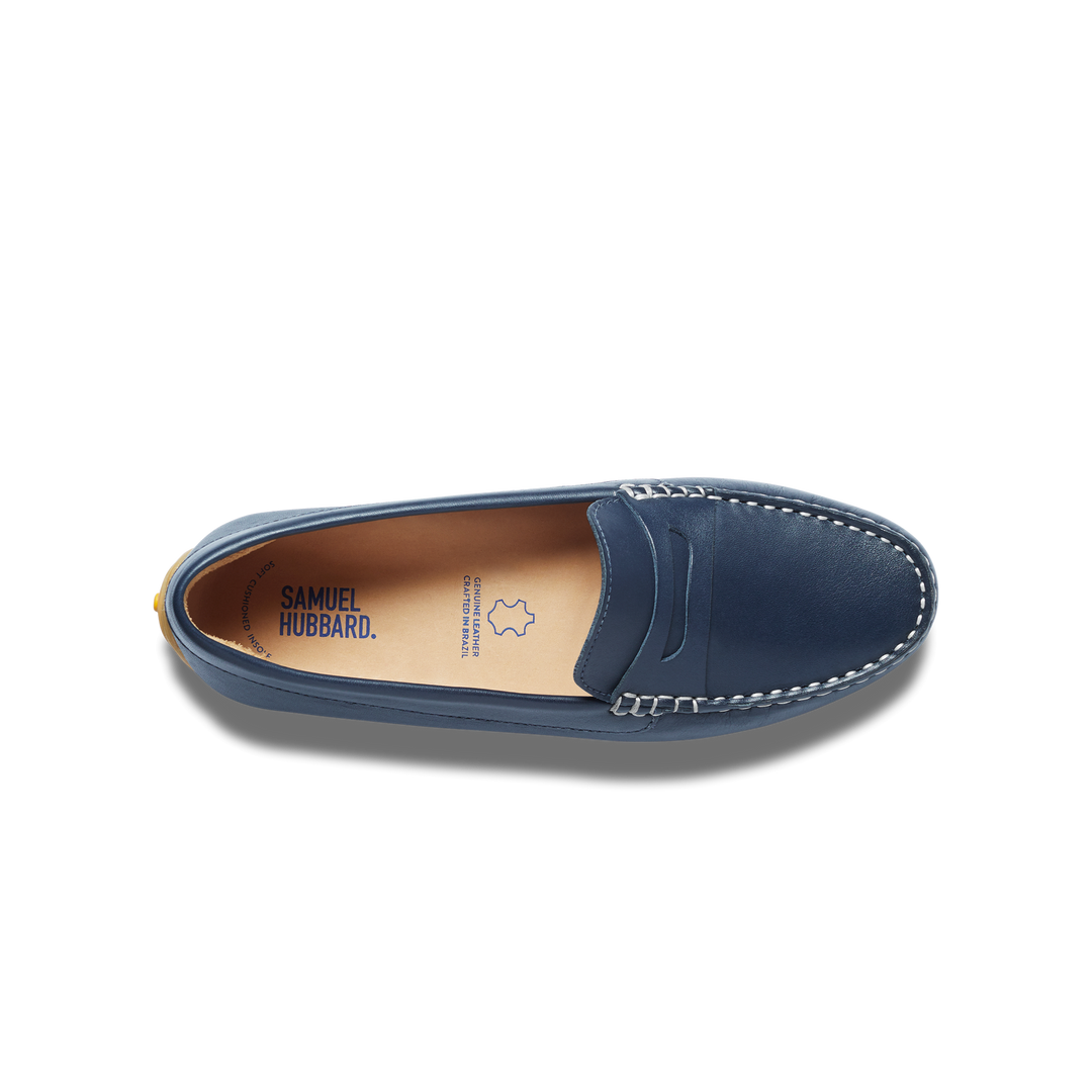 samuel hubbard free spirit driver women's | navy leather