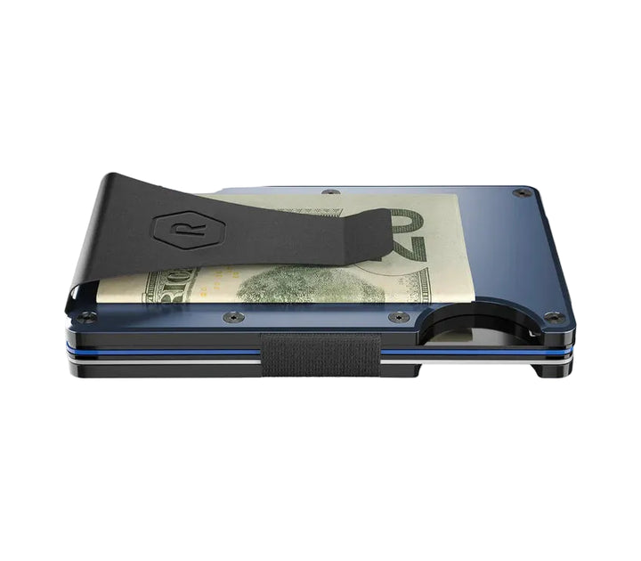 ridge wallet aluminum - money clip | alpine navy