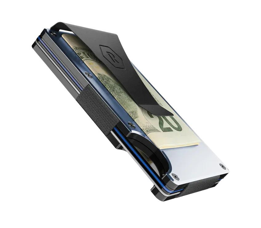 ridge wallet aluminum - money clip | alpine navy