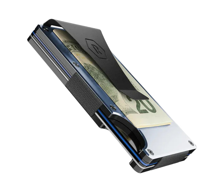 ridge wallet aluminum - money clip | alpine navy