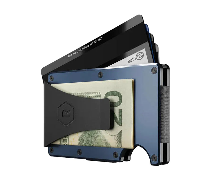 ridge wallet aluminum - money clip | alpine navy