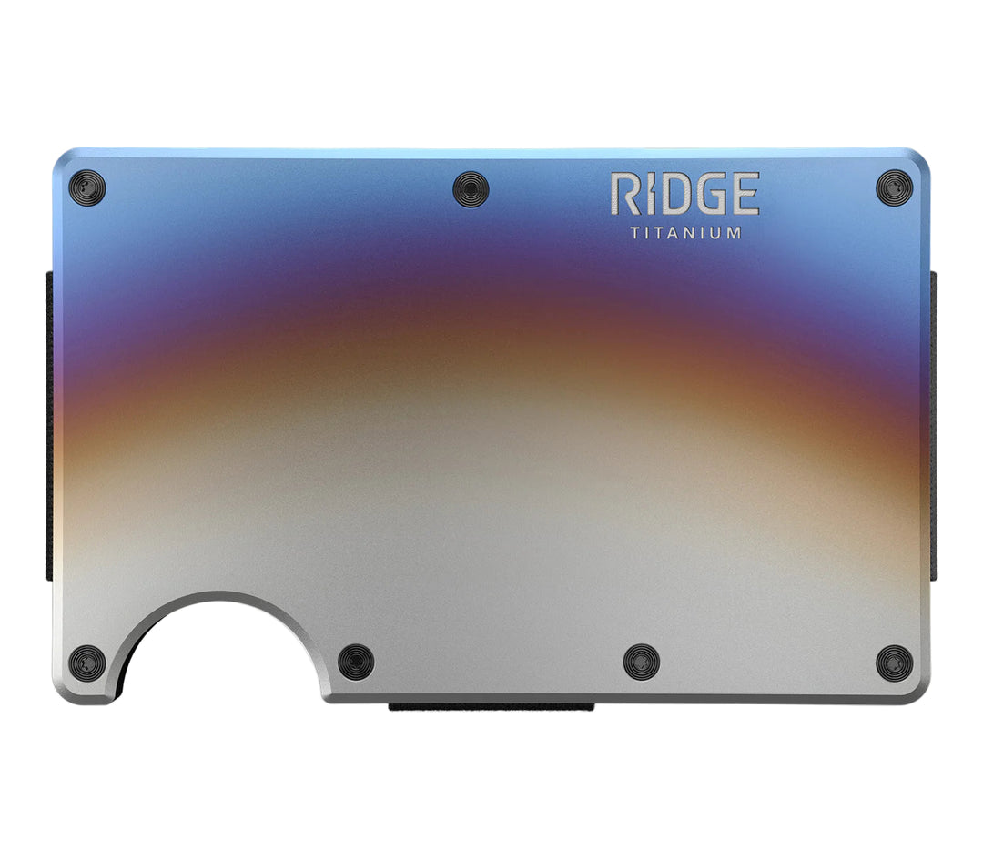 ridge wallet - cash strap | burnt titanium