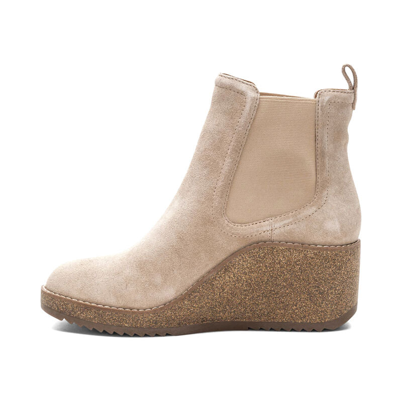 aetrex dawn wedge boot women's | tan