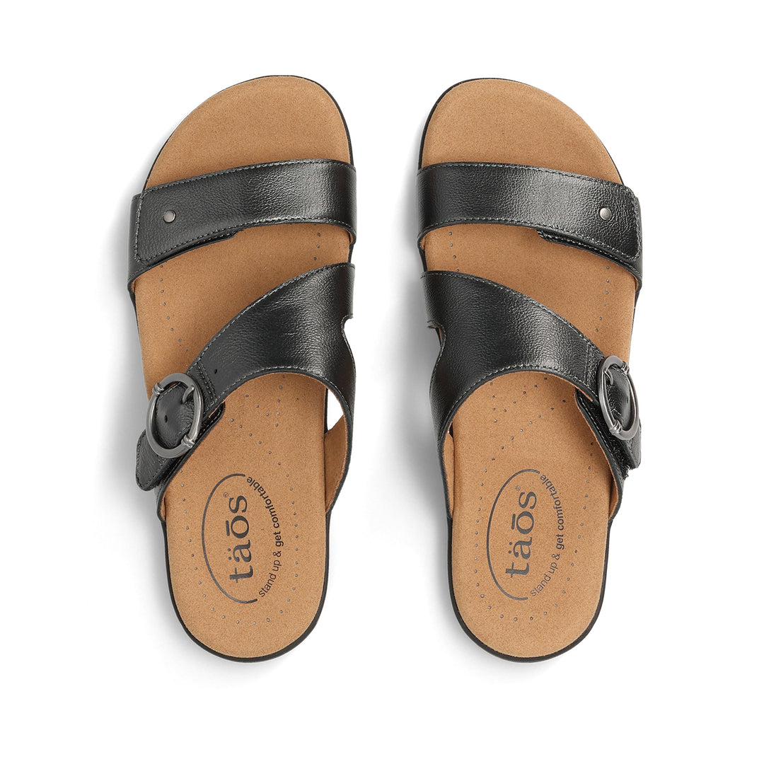 taos wetside women's | black metallic