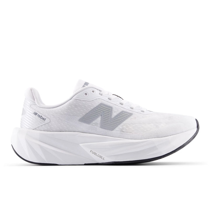 new balance fuelcell rebel v5 women's | white silver metallic