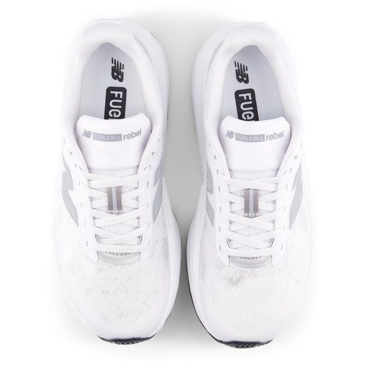 new balance fuelcell rebel v5 women's | white silver metallic