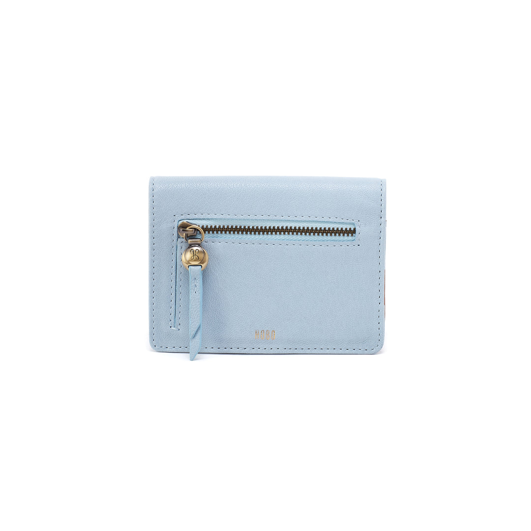 hobo hutton small wallet women's | dusted sky