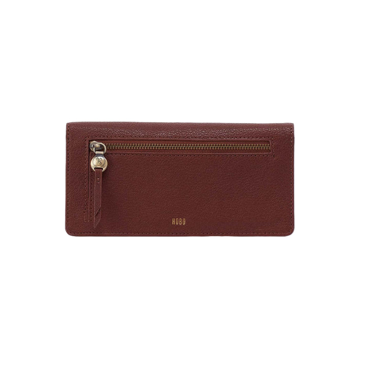 hobo hutton large wallet women's | brown bear