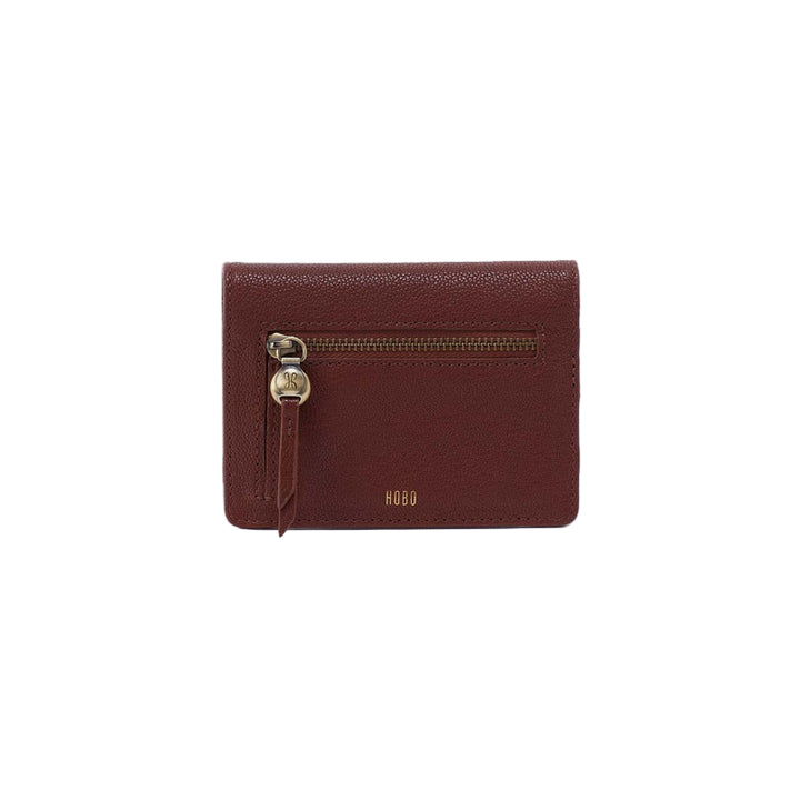 hobo hutton small wallet women's | brown bear