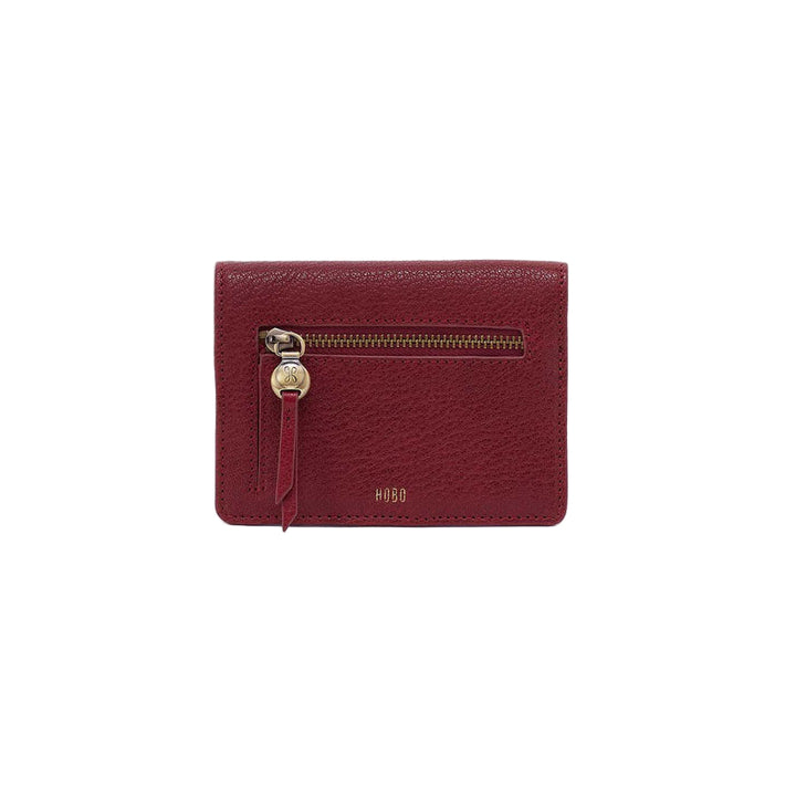 hobo hutton small wallet women's | red dahlia