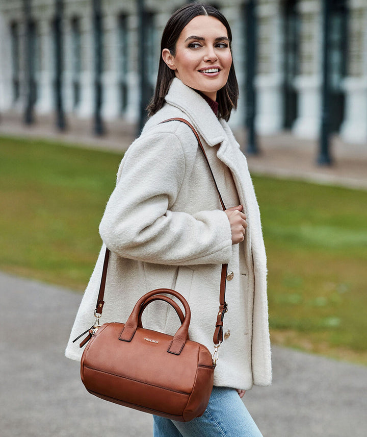 pikolinos ares barrel bag women's | brandy
